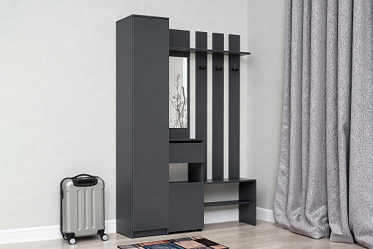 Прихожая Эккервуд Миди графит серый