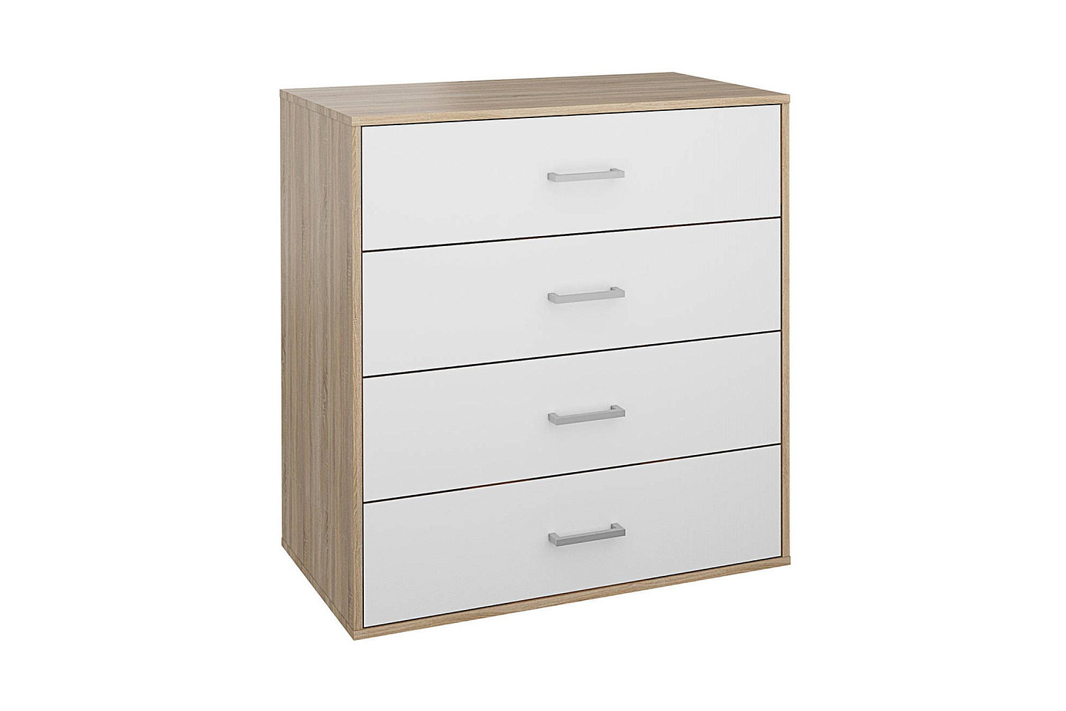 Комод Мика дуб сонома / белый