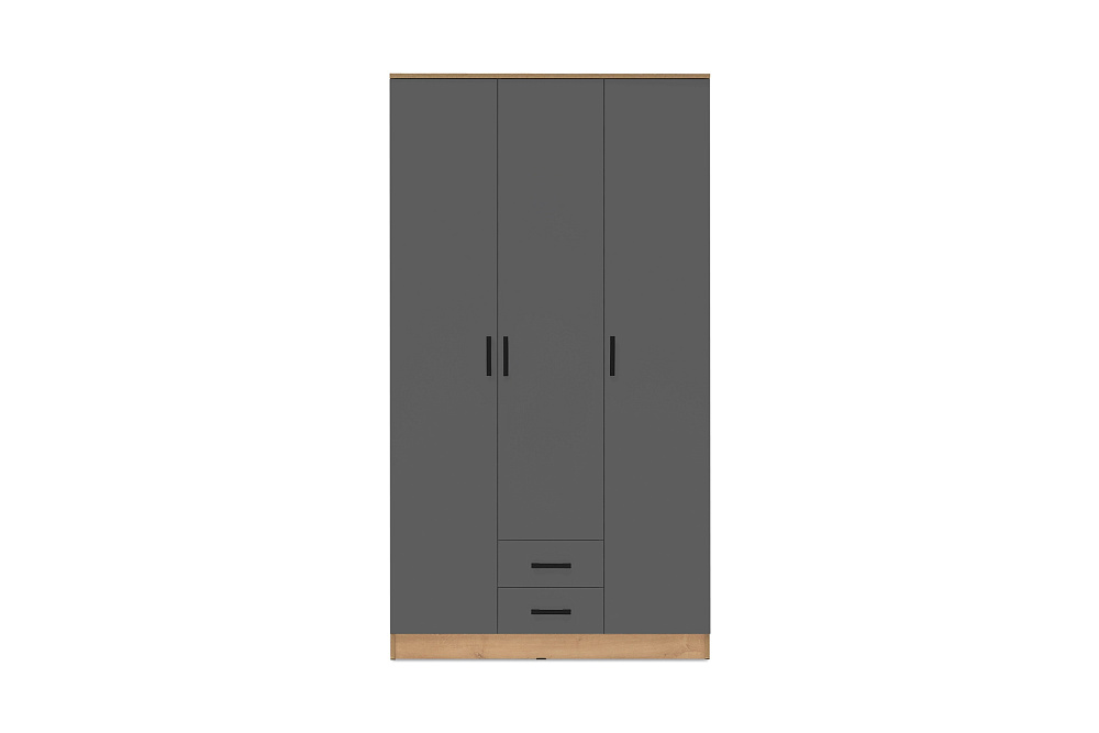 Шкаф Трио дуб вотан / графит