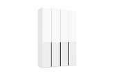 Шкаф 4-х створчатый Марвэл белый / браш вайт