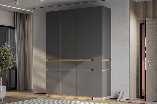 Комплект шкафов Багира дуб крафт / графит