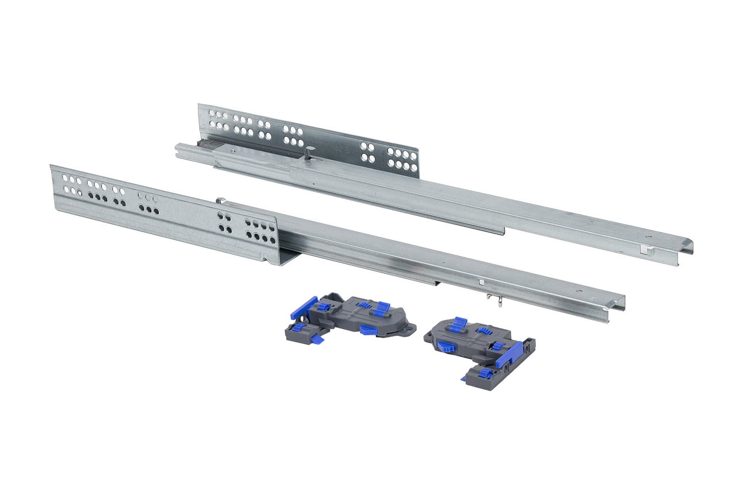 Направляющие скрытого монтажа PRIME L-450 с доводчиком и с замками