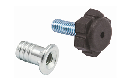 Опора регулируемая с муфтой М6 черная