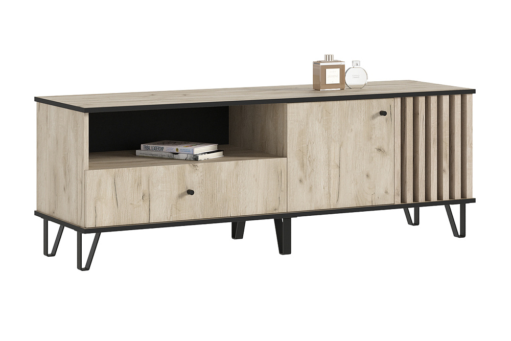 ТВ-тумба Теллин дуб крафт серый
