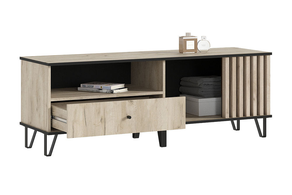 ТВ-тумба Теллин дуб крафт серый