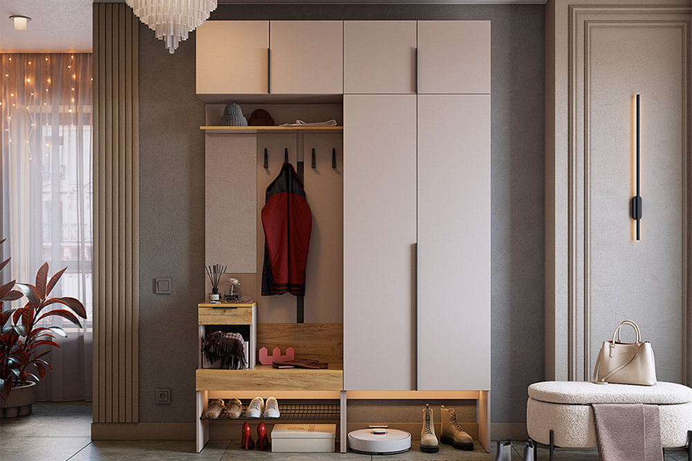 Модульная прихожая Баско кашемир