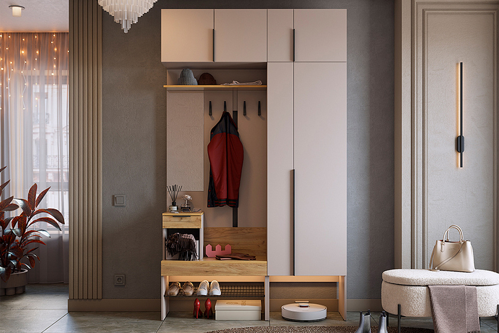 Модульная прихожая Баско кашемир