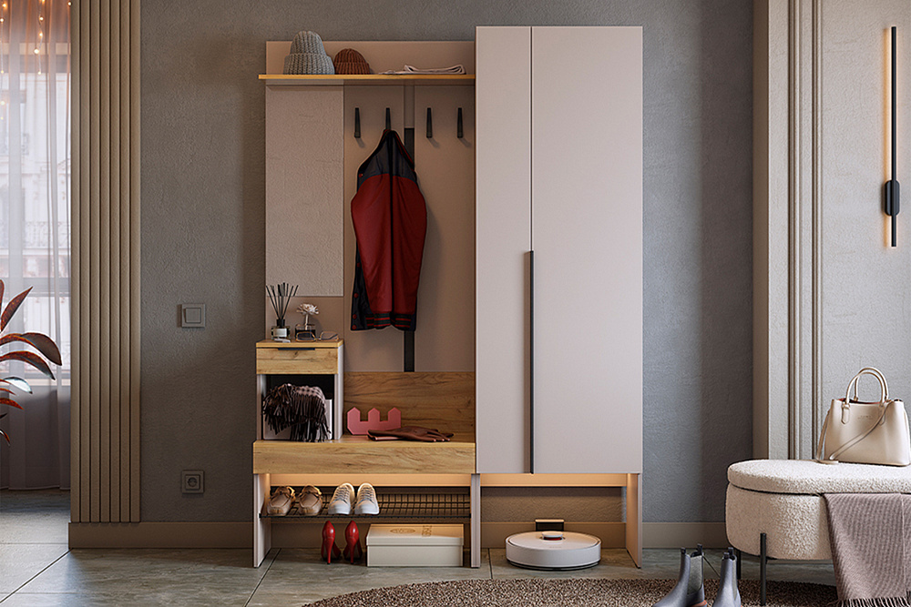 Модульная прихожая Баско кашемир