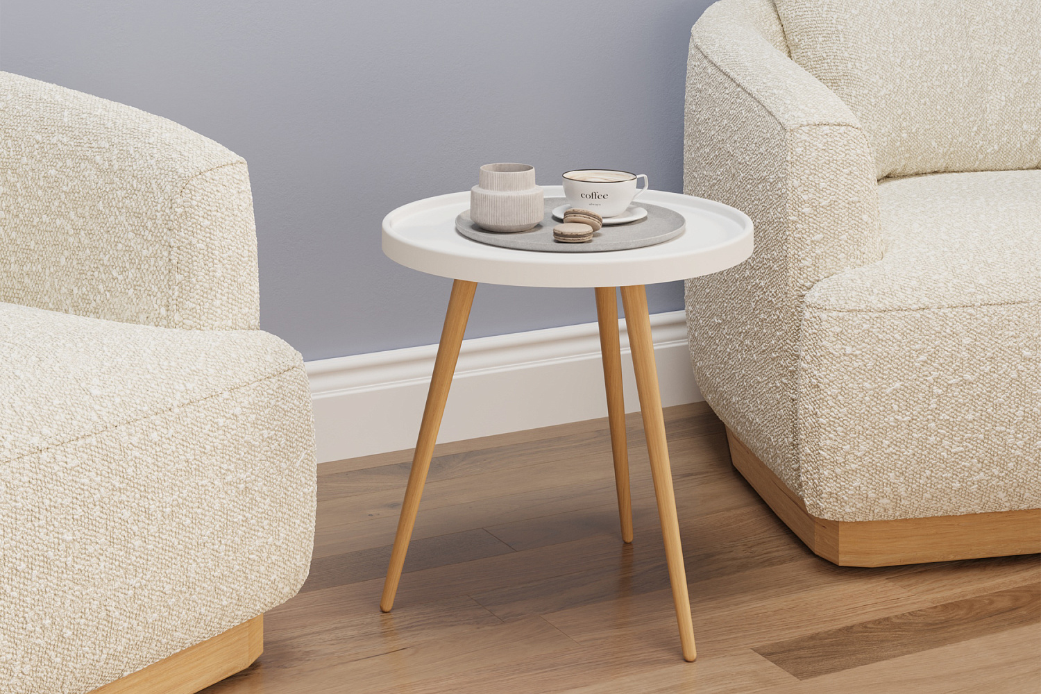 Стол журнальный Келли белый