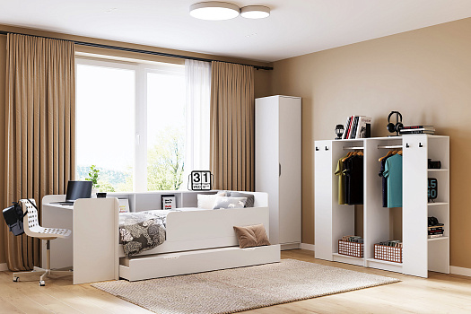 Модульная спальня Руна белая