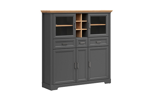 Сервант Jasmin графит / дуб артизан