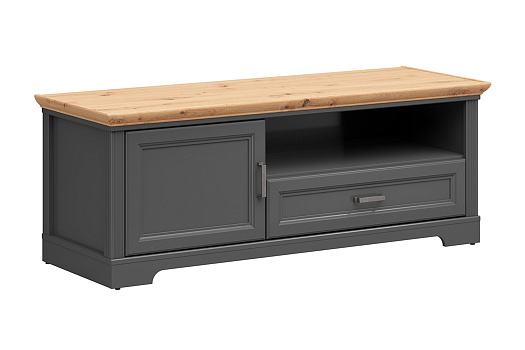 ТВ-тумба с дверцей и ящиком Jasmin графит / дуб артизан