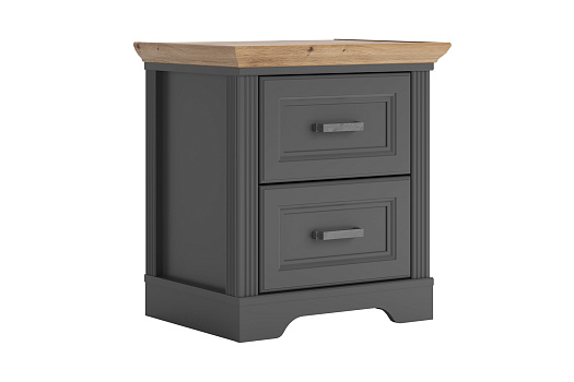 Тумба прикроватная Jasmin графит / дуб артизан