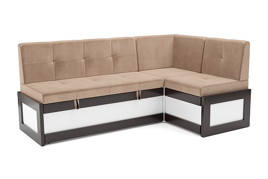 Кухонный угловой диван дельфин Нотис бежевый