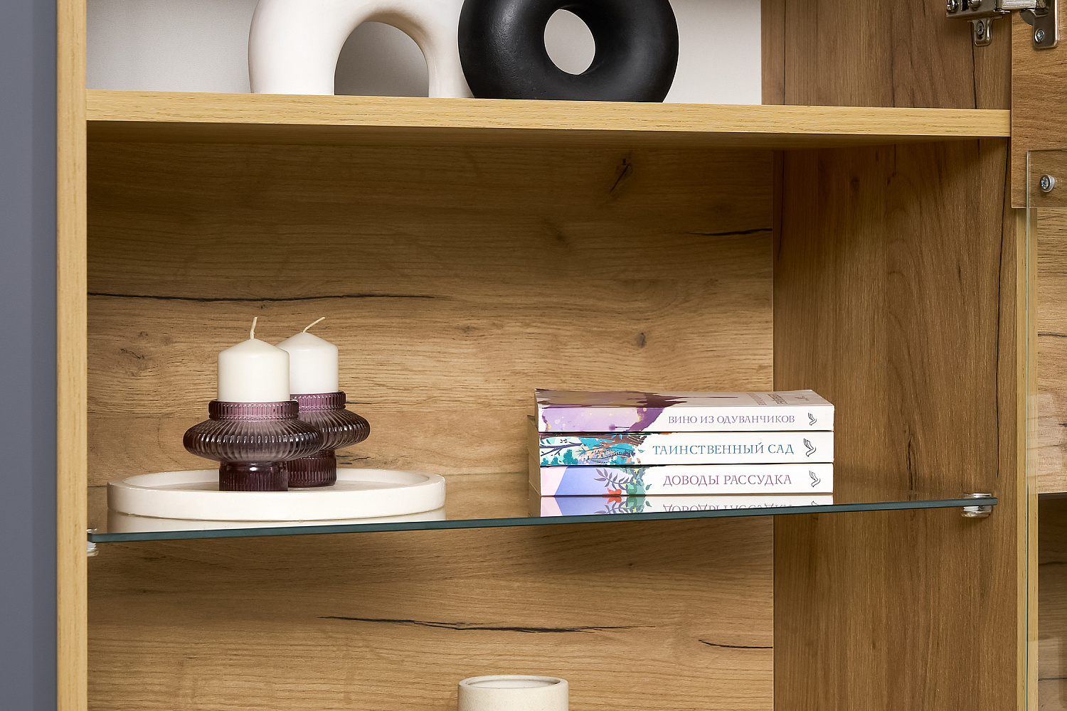 Стенка Сафари дуб крафт золотой / матовый графит софт