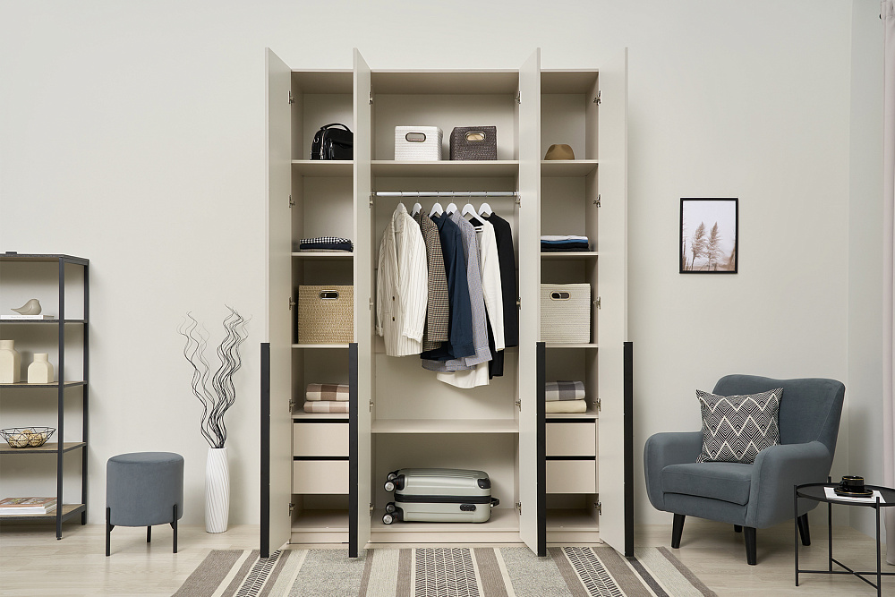 Шкаф 4-х створчатый Марвэл кашемир