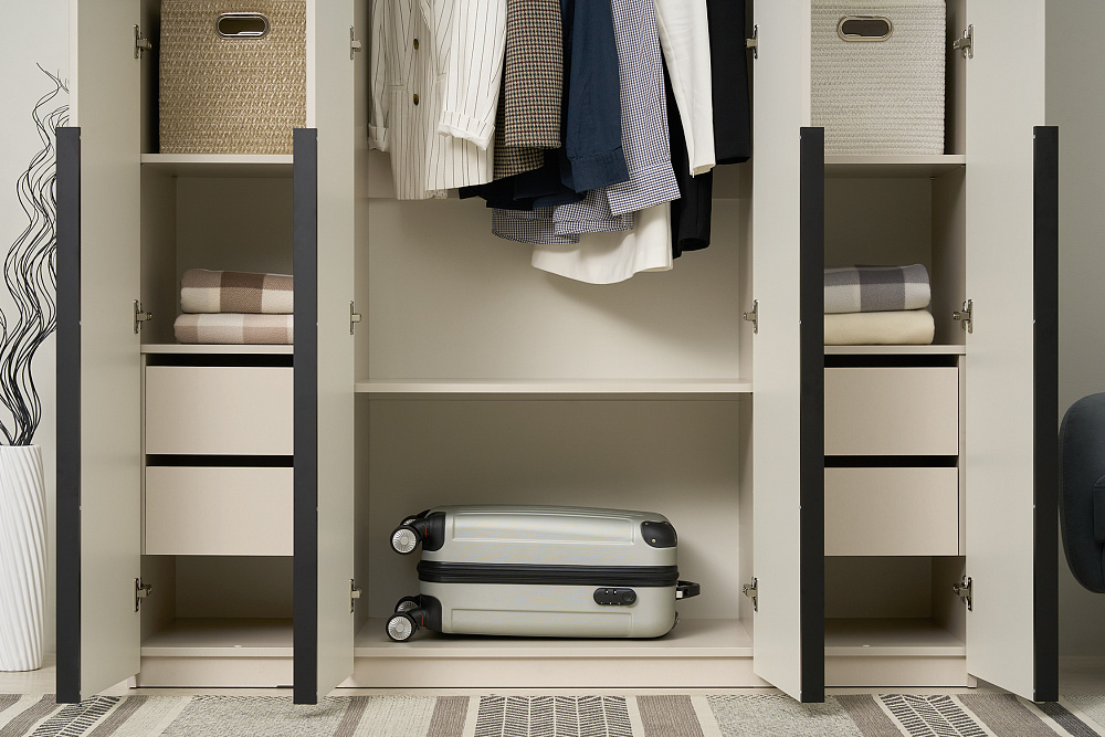 Шкаф 4-х створчатый Марвэл кашемир