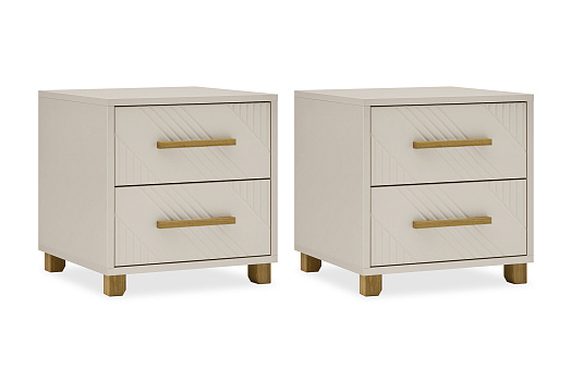 Комплект прикроватных тумб Ирис кашемир