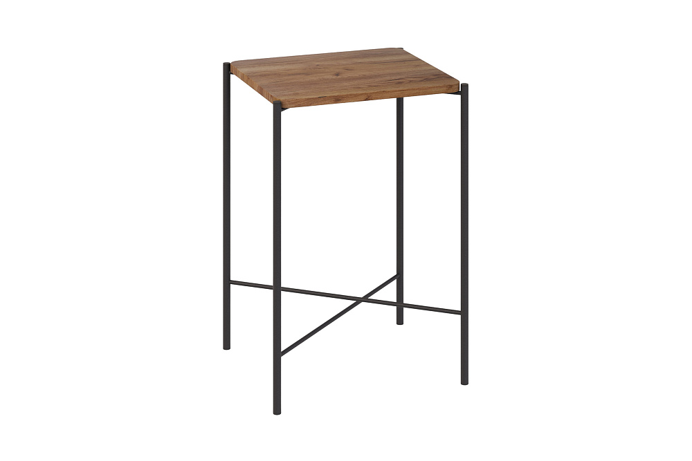 Стол журнальный Лори черный / вяз браун