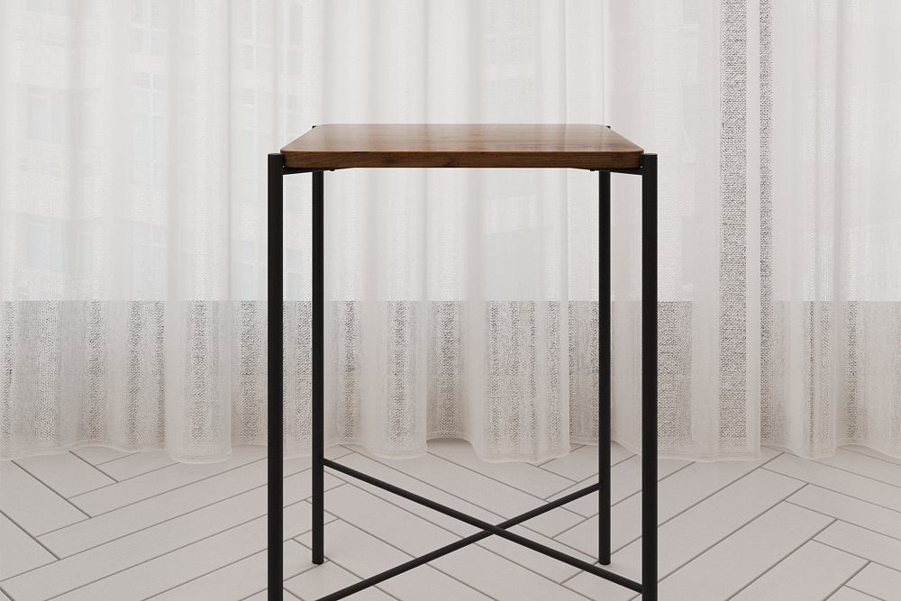 Стол журнальный Лори черный / вяз браун