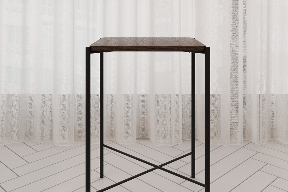 Стол журнальный Лори черный / дуб браун