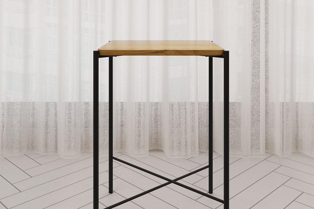 Стол журнальный Лори черный / секвойя крем