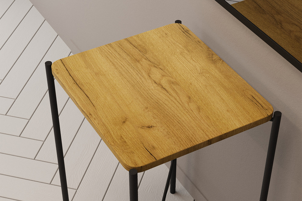 Стол журнальный Лори черный / секвойя крем