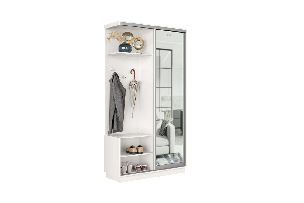 Прихожая-купе Регул мини белая