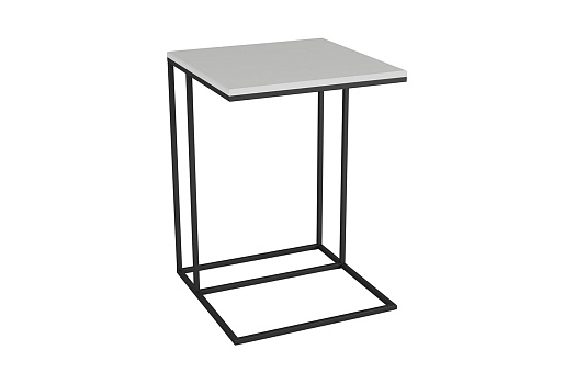 Стол придиванный Хайгрет черный / белый