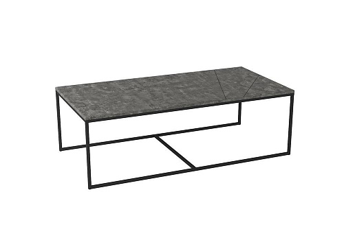 Стол журнальный Геометрика серый бетон