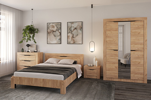 Модульная спальня Флорида венге / дуб золотой