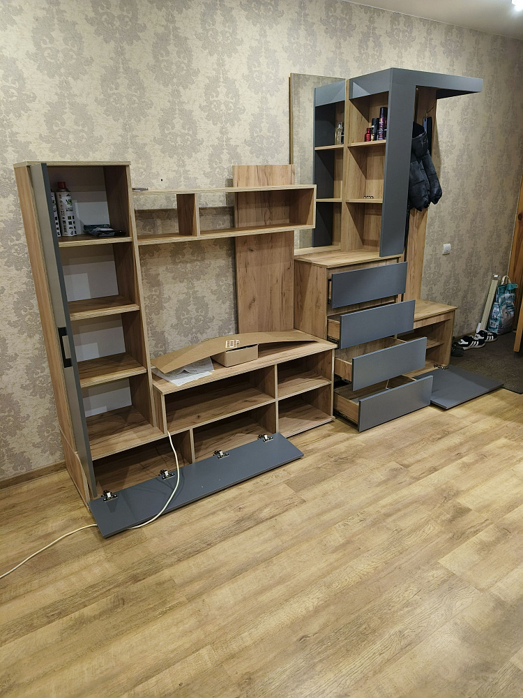 Гостиная Мини дуб крафт / графит