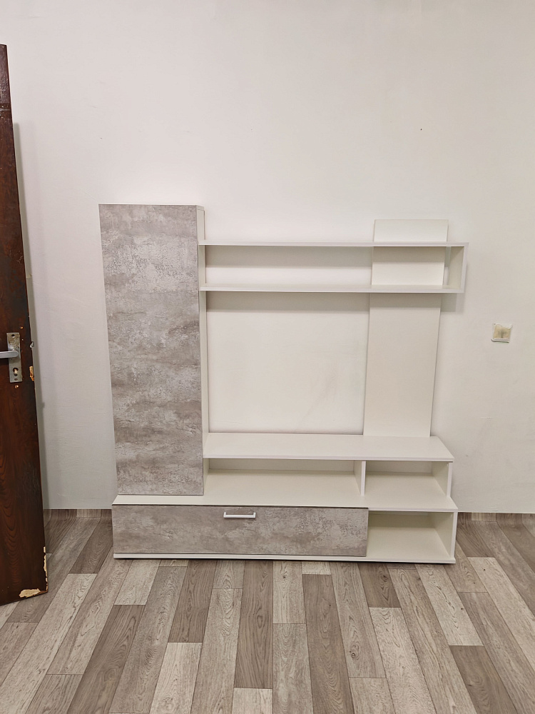 Гостиная Коста белый / цемент светлый