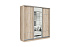 Шкаф-купе трёхдверный Приор с 1 зеркалом дуб сонома