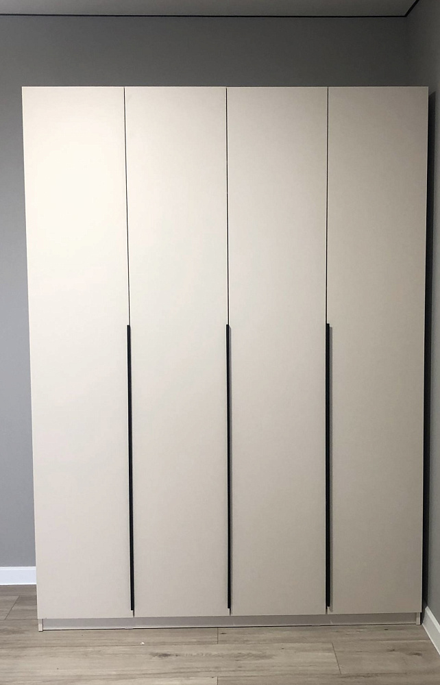 Шкаф 4-х створчатый Тивина графит серый