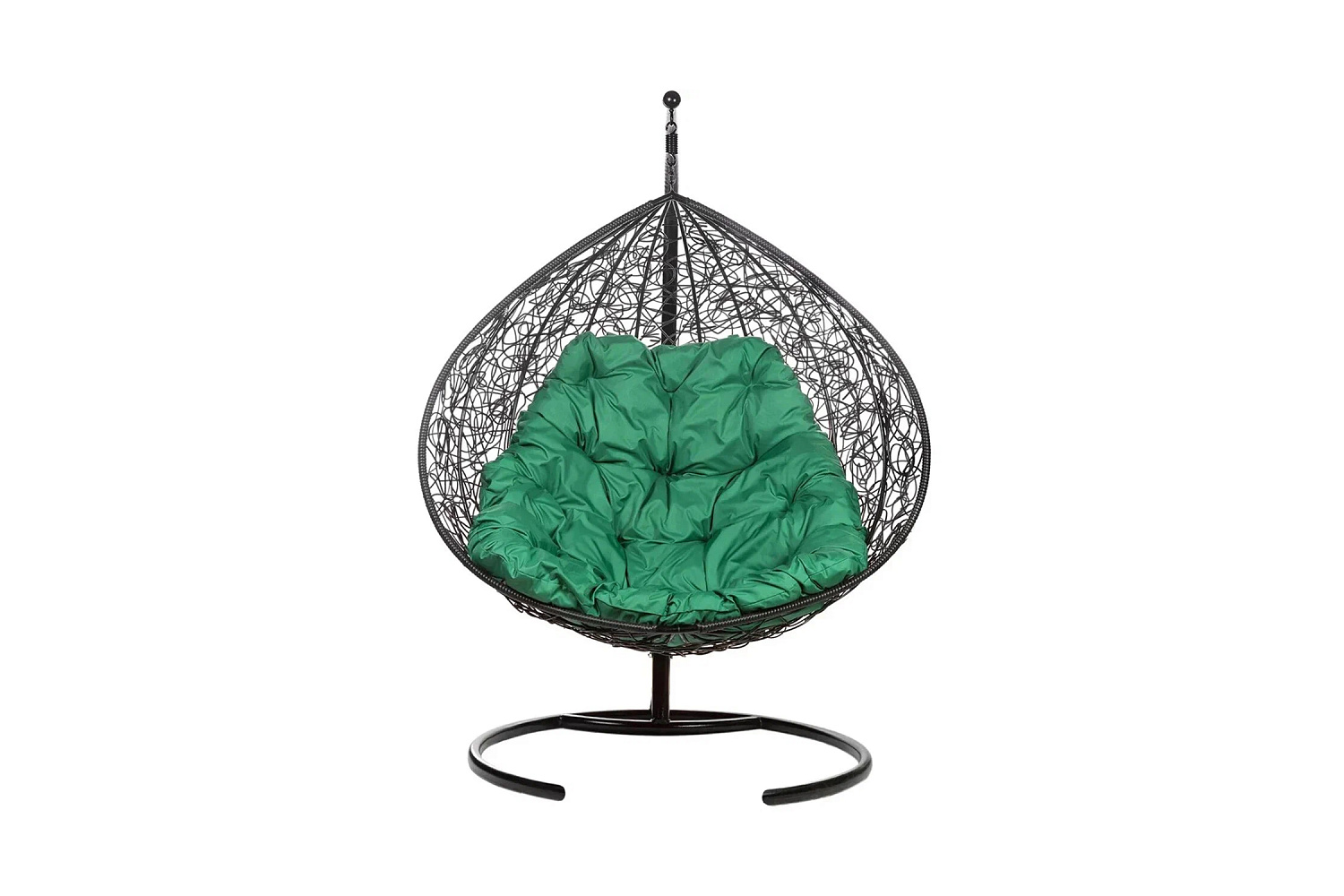 Кресло подвесное Gemini черное / зеленое
