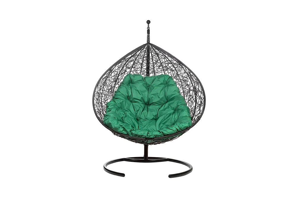 Кресло подвесное Gemini черное / зеленое