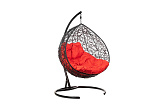 Кресло подвесное Gemini черное / красное