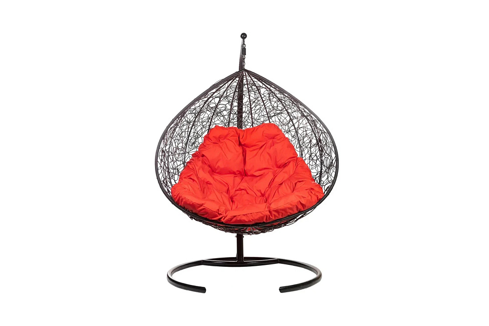 Кресло подвесное Gemini черное / красное