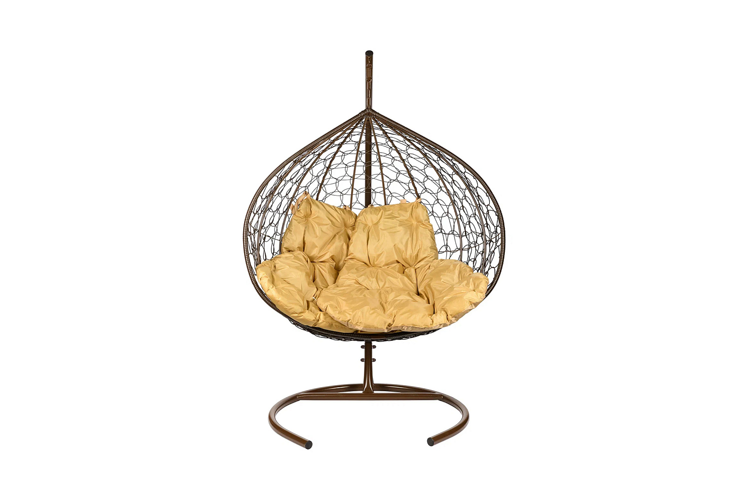 Кресло подвесное Gemini коричневое / бежевое