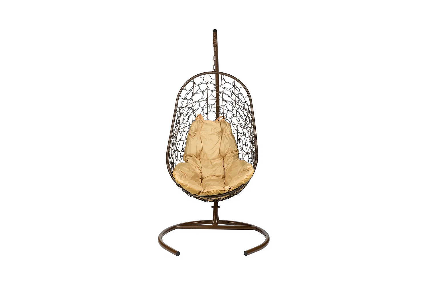 Кресло подвесное Easy коричневое / бежевое