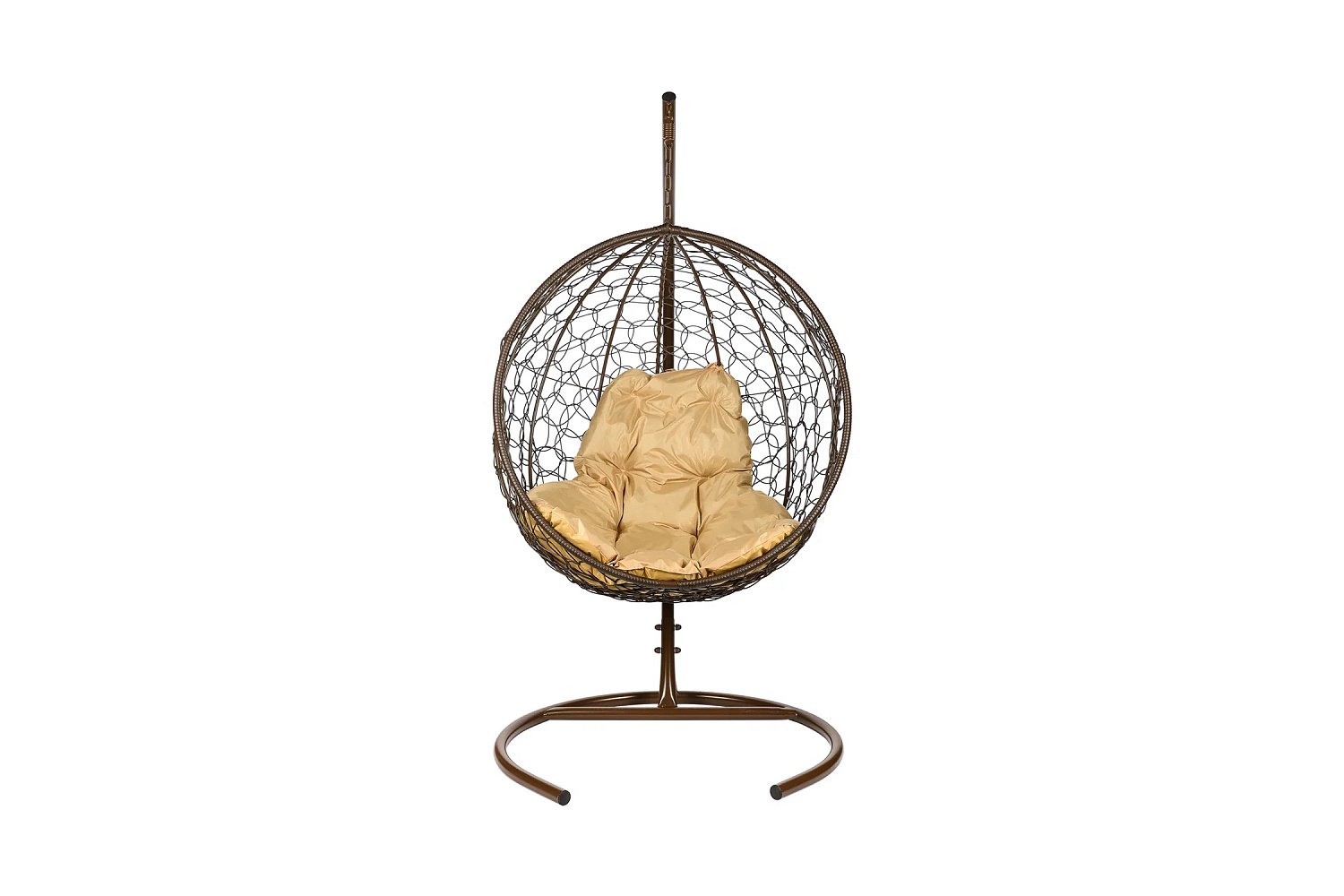 Кресло подвесное Kokos коричневое / бежевое