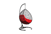 Кресло подвесное Tropica черное / красное