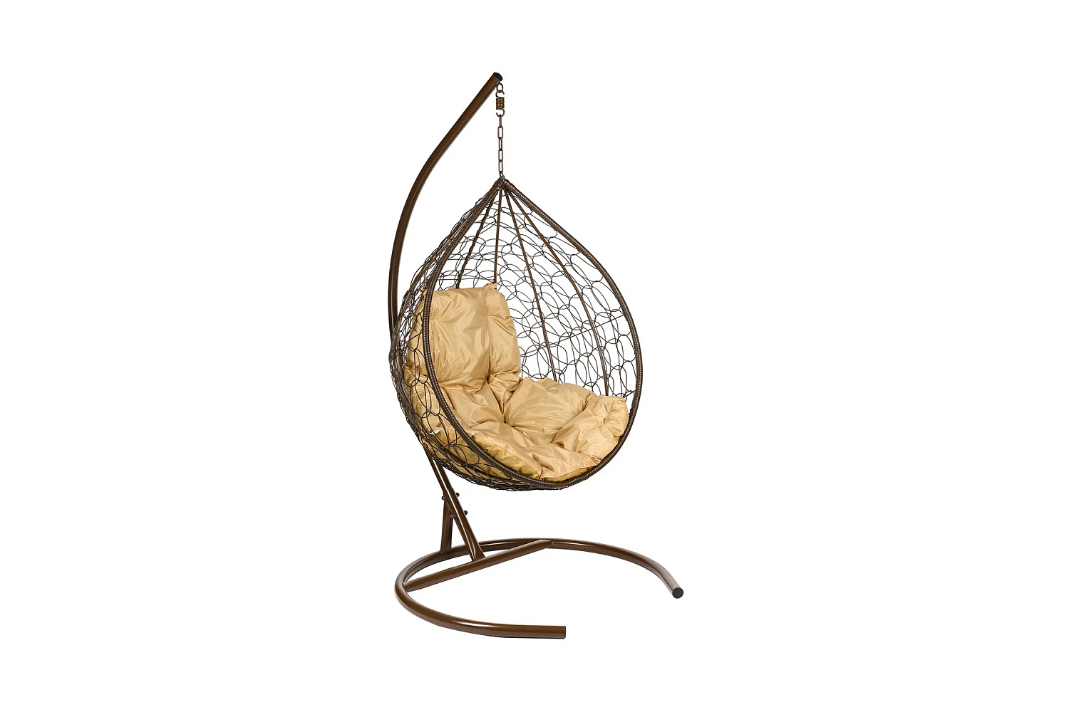 Кресло подвесное Tropica коричневое / бежевое