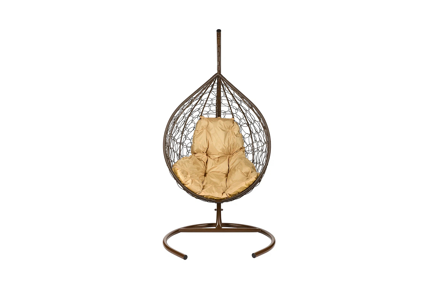 Кресло подвесное Tropica коричневое / бежевое