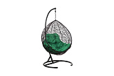 Кресло подвесное Tropica черное / зеленое