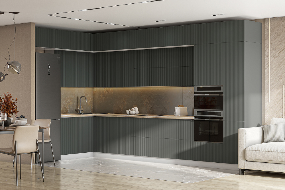 Модульная кухня Ритея таежный лес