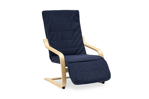 Кресло реклайнер Тильва вельвет синий