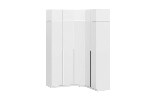Комплект шкафов с антресолью №2 Тивина белый текстурный