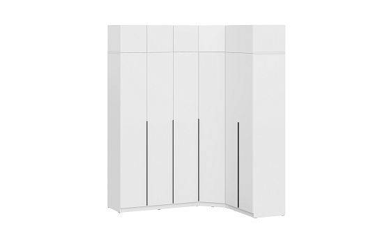 Комплект шкафов с антресолью №3 Тивина белый текстурный